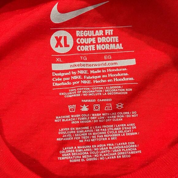 Nike T-Shirt Men's Size XL Color Red Ohio State PRIDE Graphic Regular Fit - Picture 4 of 8